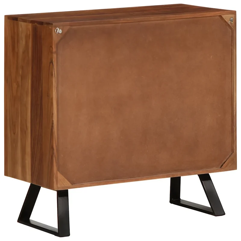 Armoire à tiroirs vintage pratique 70 x 35 x 70 cm grand espace de rangement ambiance rétro en bois acacia 02_0047282