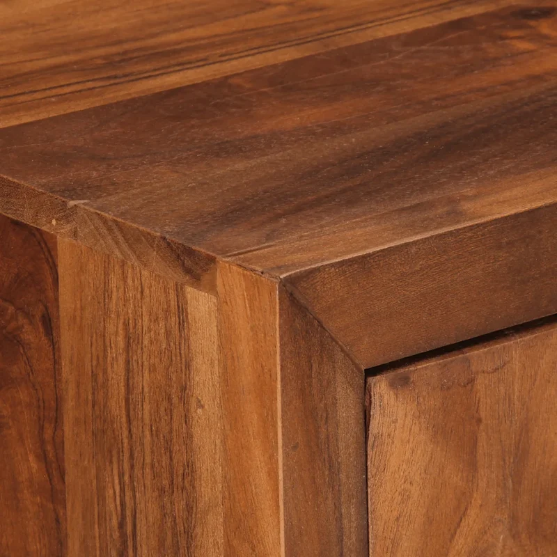 Armoire à tiroirs vintage pratique 70 x 35 x 70 cm grand espace de rangement ambiance rétro en bois acacia 02_0047282