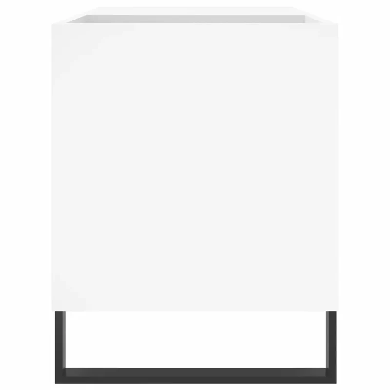 Armoire à disques pratique style industriel 85 x 38 x 48 cm en bois d'ingénierie blanc 02_0049115