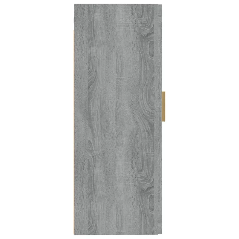 Armoire murale de rangement moderne fixée au mur 35 x 34 x 90 cm en bois d'ingénierie gris 02_0048330