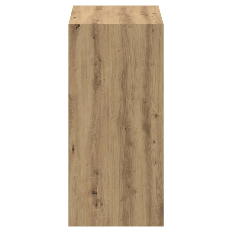 Armoire moderne rectangulaire grand espace de stockage 77 x 48 x 102 cm en bois d'ingénierie chêne artisanal 02_0052519