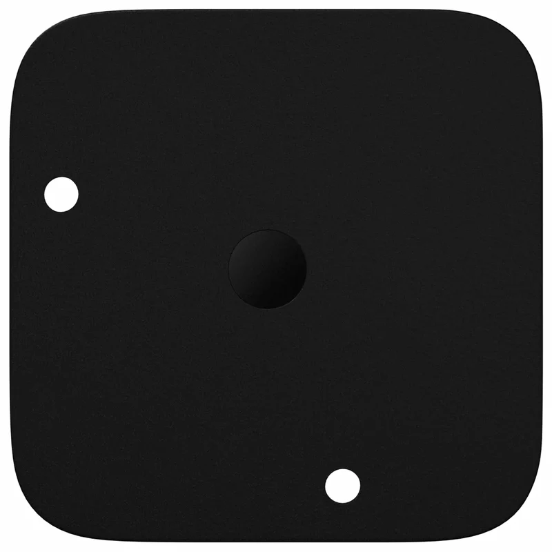 Lot de 12 pieds de support modernes 56 x 56 x 100 mm design effilé polyvalent en fer noir 02_0051984
