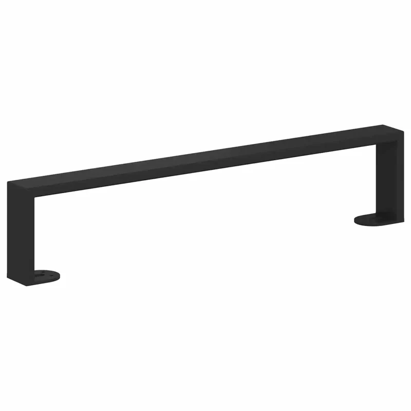 Lot de 12 pieds de meuble en métal noir 481 x 40 x 100 mm robuste moderne finition mate 02_0052006