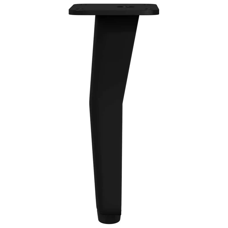 Lot de 12 pieds debout modernes 40 x 40 x 100 mm stables sans assemblage en fer noir 02_0051985