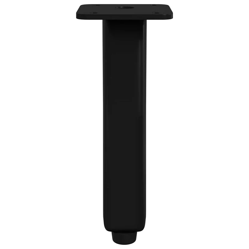 Lot de 12 pieds debout modernes 40 x 40 x 100 mm stables sans assemblage en fer noir 02_0051985