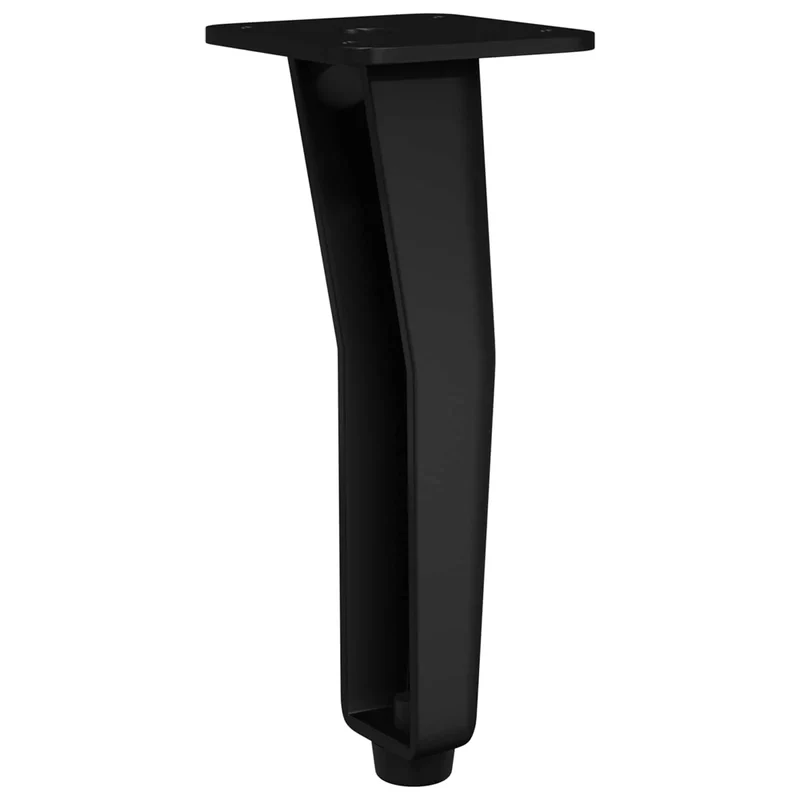 Lot de 12 pieds debout modernes 40 x 40 x 100 mm stables sans assemblage en fer noir 02_0051985