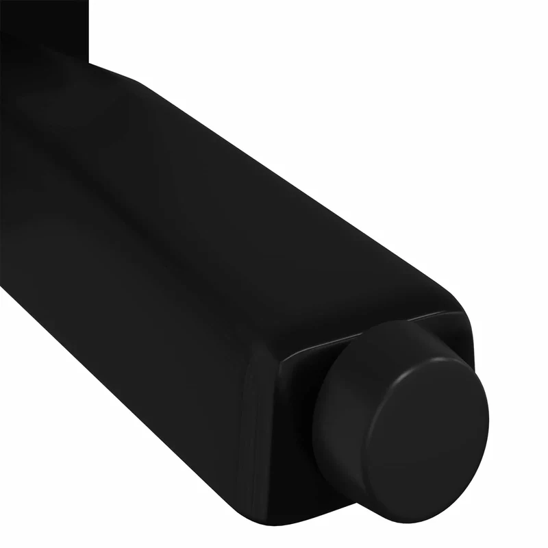 Lot de 12 pieds debout modernes 40 x 40 x 100 mm stables sans assemblage en fer noir 02_0051985
