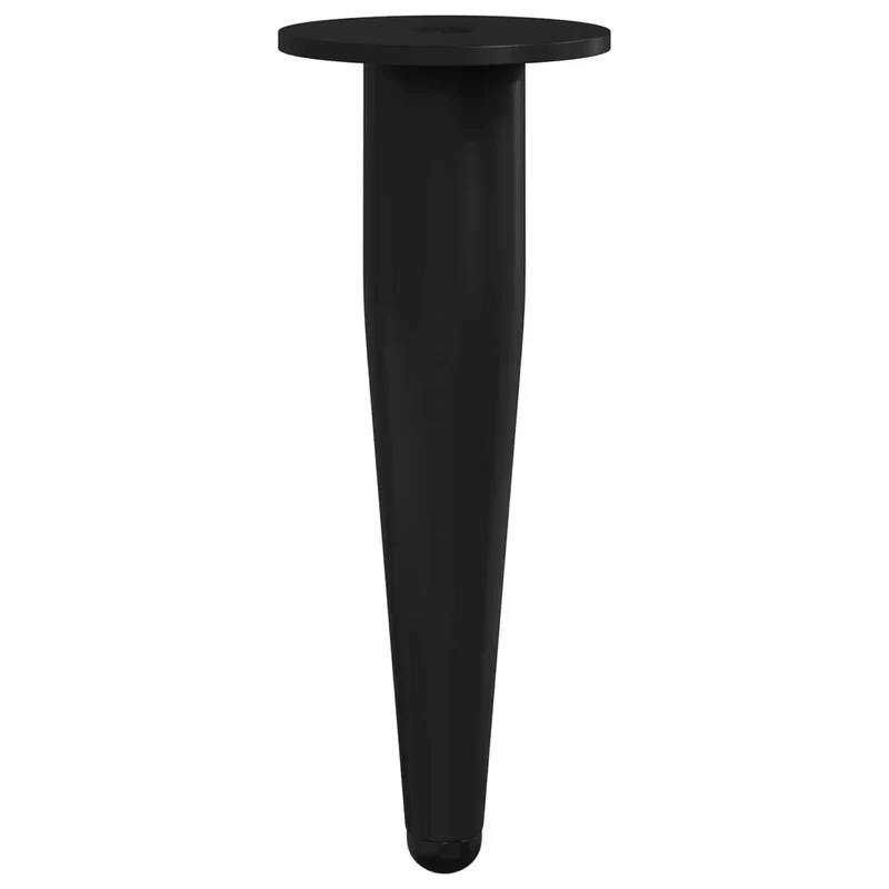 Lot de 12 pieds de meuble cylindriques design moderne intérieur 40 x 40 x 98 mm en fer noir 02_0051992