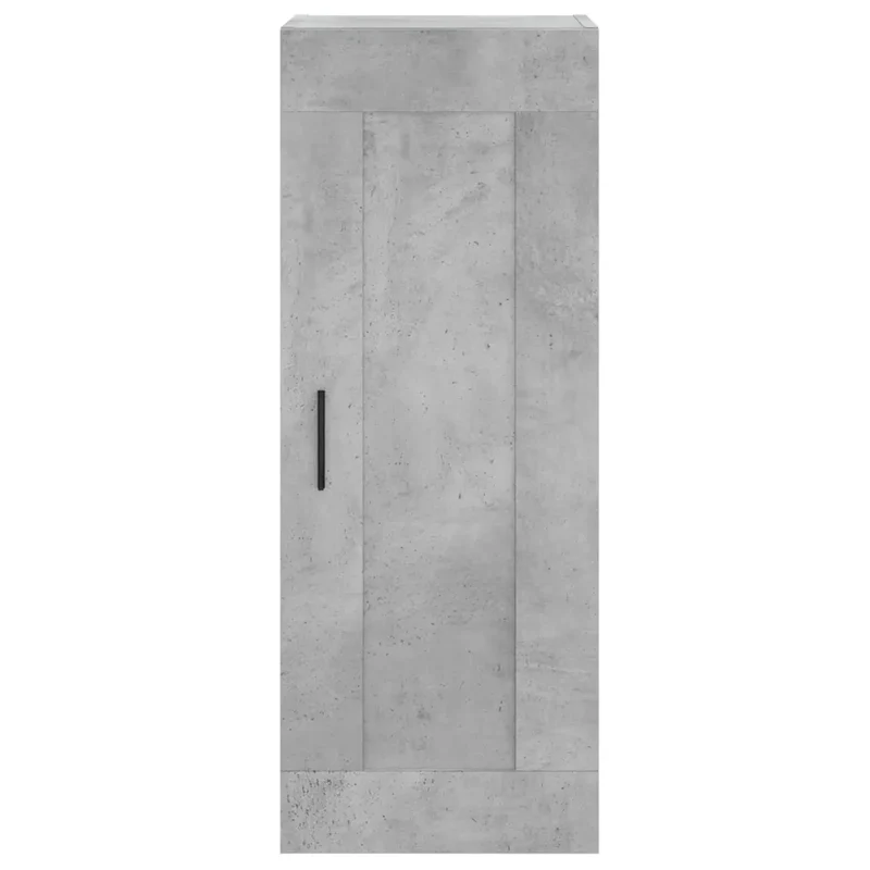 Armoire murale élégante avec 3 compartiments rangement 34,5 x 34 x 90 cm en bois d'ingénierie gris béton 02_0048959