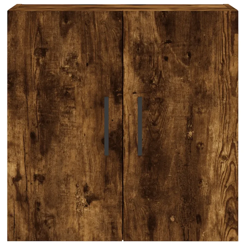 Armoire murale pratique rangement décoratif 60 x 31 x 60 cm en bois d'ingénierie chêne fumé 02_0048824