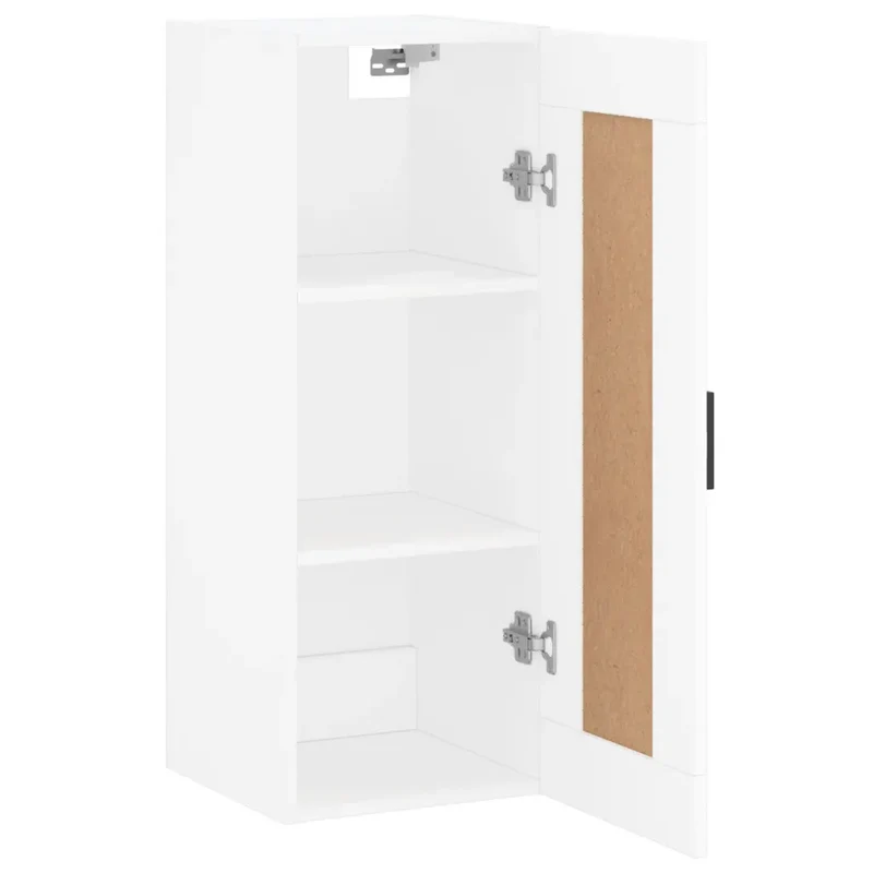 Armoire murale rangement élégant blanc 34,5 x 34 x 90 cm design contemporain en bois blanc 02_0048946