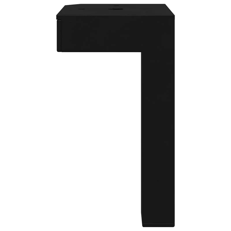 Lot de 12 pieds debout design moderne polyvalents 57 x 57 x 100 mm en fer noir 02_0051988
