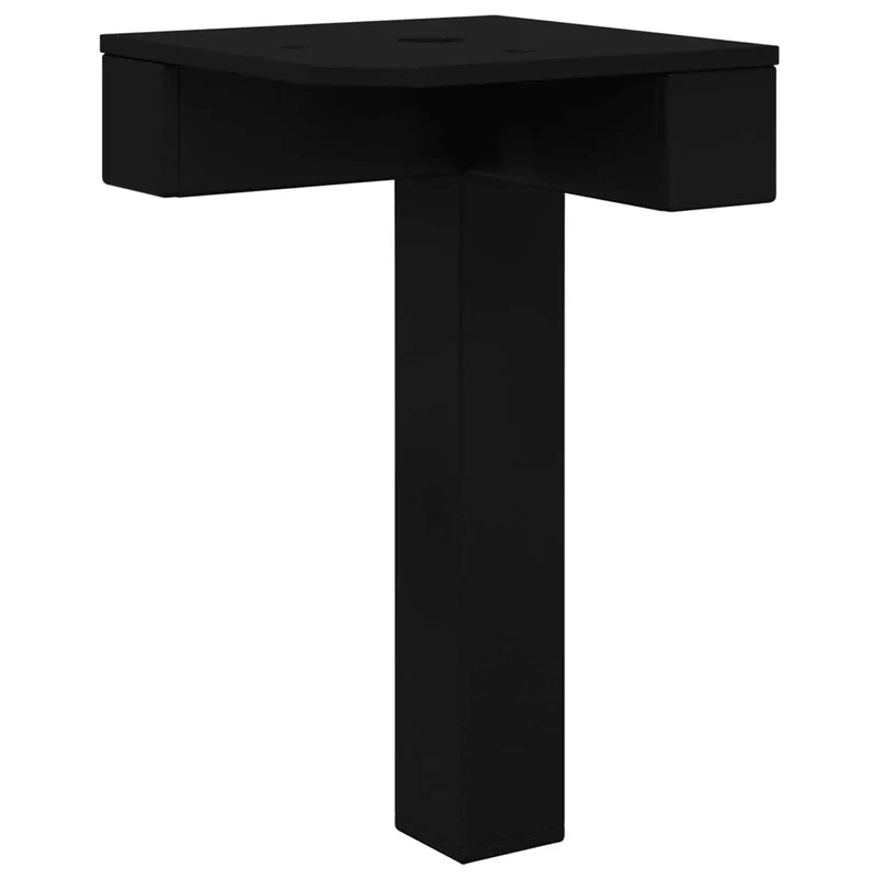 Lot de 12 pieds debout design moderne polyvalents 57 x 57 x 100 mm en fer noir 02_0051988