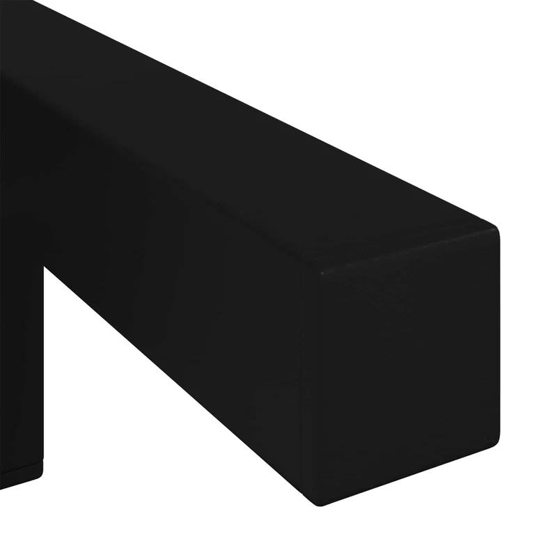 Lot de 12 pieds debout design moderne polyvalents 57 x 57 x 100 mm en fer noir 02_0051988
