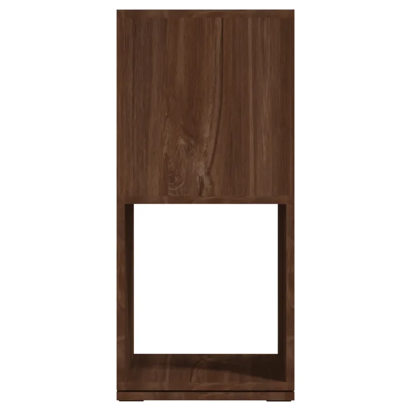 Armoire rotative multifonctionnelle 34,5 x 34,5 x 75,5 cm rangement 360 degrés design moderne en bois chêne marron 02_0046979