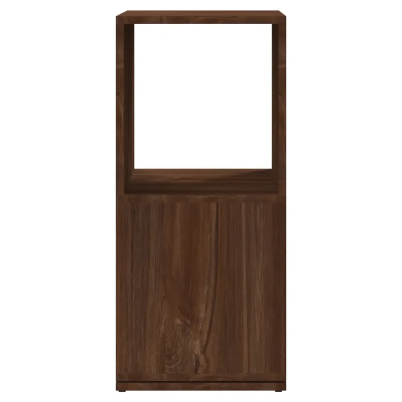 Armoire rotative multifonctionnelle 34,5 x 34,5 x 75,5 cm rangement 360 degrés design moderne en bois chêne marron 02_0046979