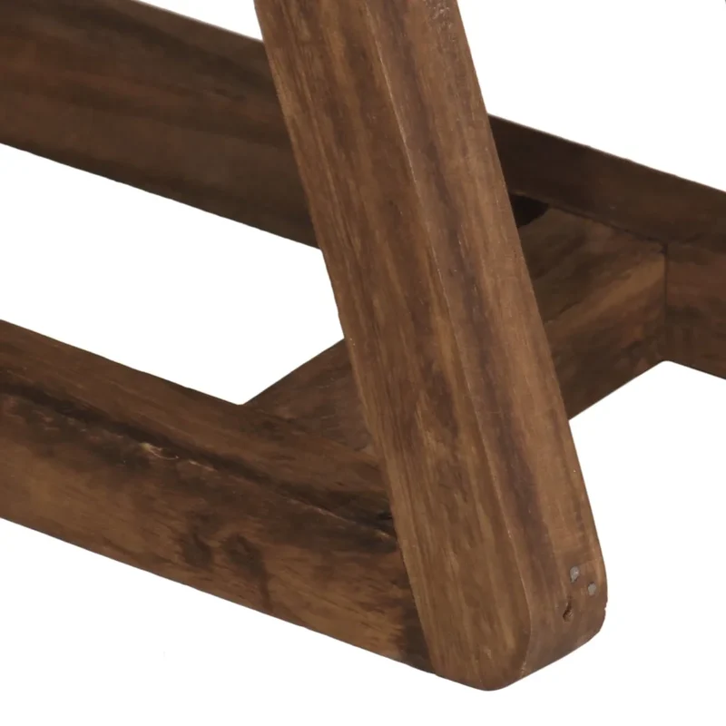 Lampe de bureau industrielle stable 30 x 17 x 40 cm ambiance cosy en bois de manguier noir 02_0047518