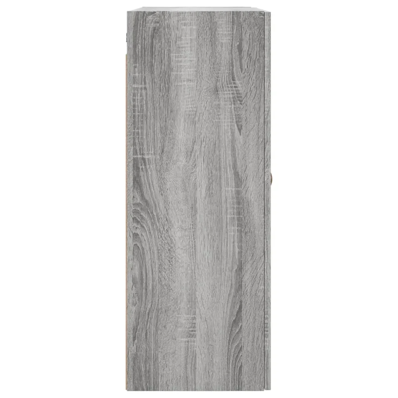 Lot de 2 armoires murales design pratique rangement 69,5 x 34 x 90 cm en bois d'ingénierie sonoma gris 02_0055347