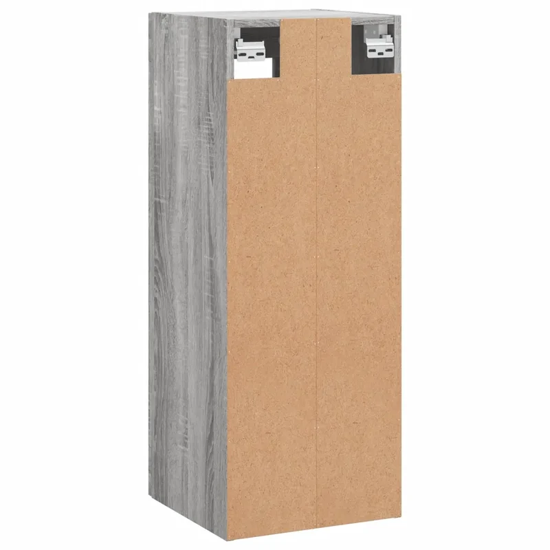 Armoire murale sonoma gris 34,5 x 34 x 90 cm grand espace de rangement design contemporain en bois gris 02_0048694