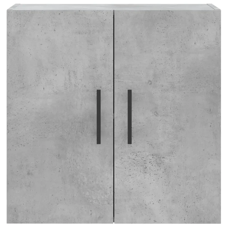 Armoire murale moderne rangement pratique 60 x 31 x 60 cm en bois d'ingénierie gris béton 02_0048823