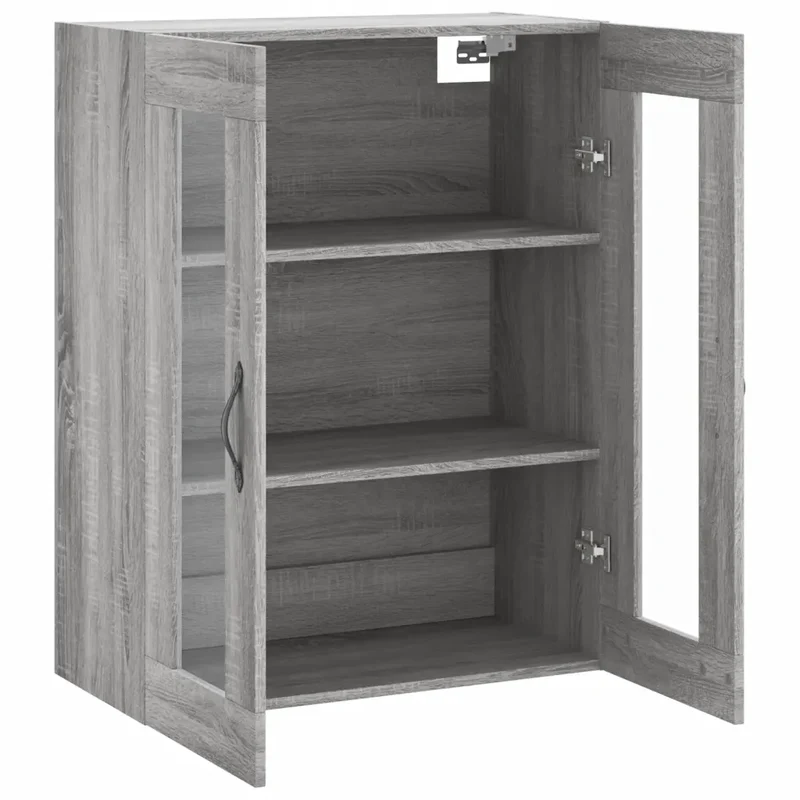 Armoire murale élégante et spacieuse 69,5 x 34 x 90 cm en bois d'ingénierie gris sonoma 02_0049298