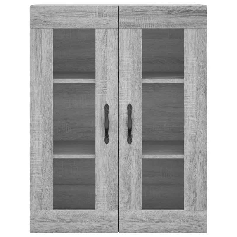 Armoire murale élégante et spacieuse 69,5 x 34 x 90 cm en bois d'ingénierie gris sonoma 02_0049298