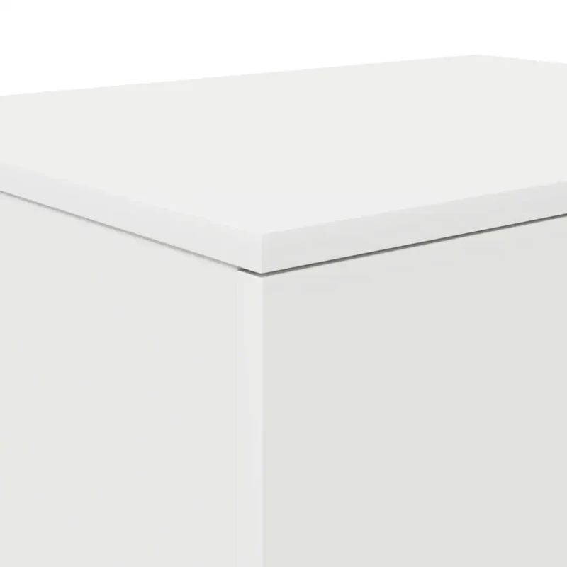Armoire de rangement moderne avec 2 étagères 103 x 41 x 40 cm en bois d'ingénierie blanc 02_0052126