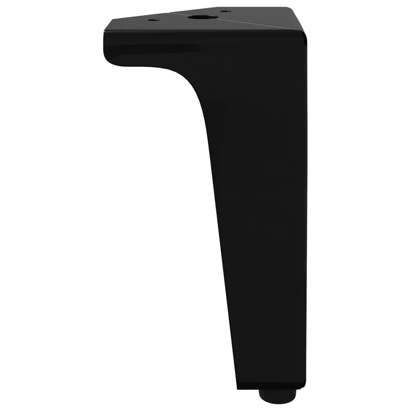 Lot de 12 pieds de meuble en fer durable 54,1 x 54,1 x 100 mm installation facile style moderne noir 02_0051974