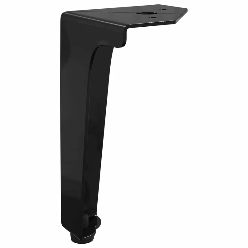 Lot de 12 pieds de meuble en fer durable 54,1 x 54,1 x 100 mm installation facile style moderne noir 02_0051974