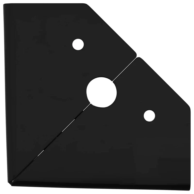 Lot de 12 pieds de meuble en fer durable 54,1 x 54,1 x 100 mm installation facile style moderne noir 02_0051974
