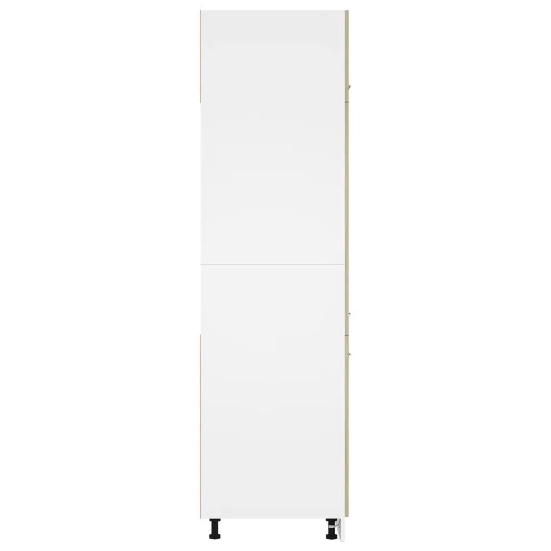 Armoire de rangement ergonomique cuisine avec quatre étagères 60 x 57 x 207 cm en bois d'ingénierie chêne sonoma 02_0047708
