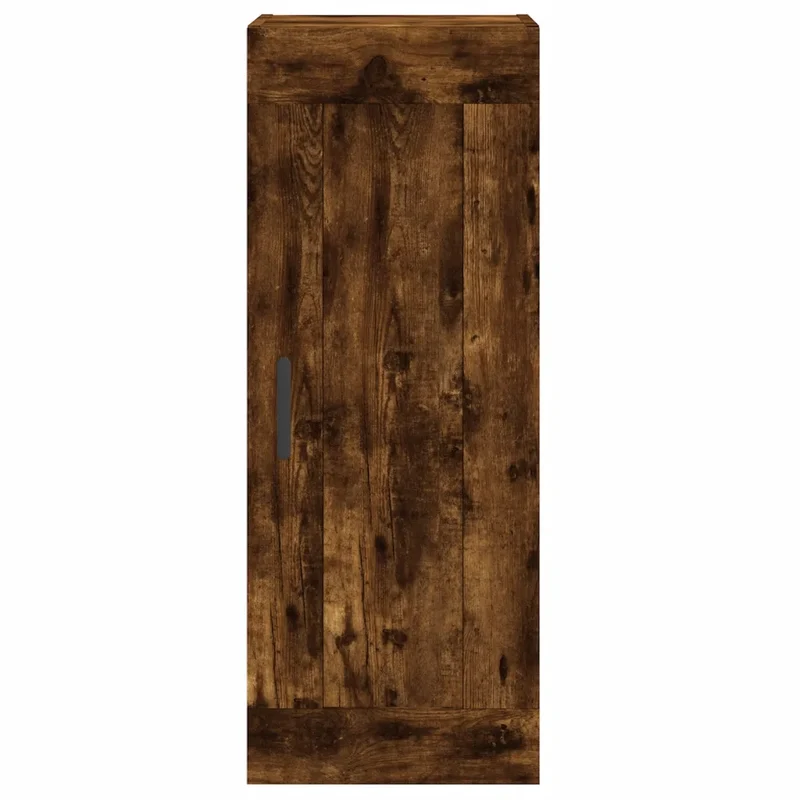 Armoire murale 34,5 x 34 x 90 cm grand espace de rangement design élégant moderne en bois d'ingénierie chêne fumé 02_0048955