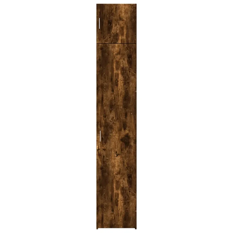 Armoire de rangement mince économie d’espace 40 x 42,5 x 225 cm en bois d'ingénierie chêne fumé 02_0055559