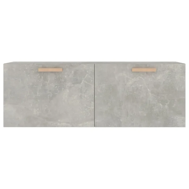 Armoire murale design élégante légère rangement 100 x 36,5 x 35 cm en bois d'ingénierie gris béton 02_0048058