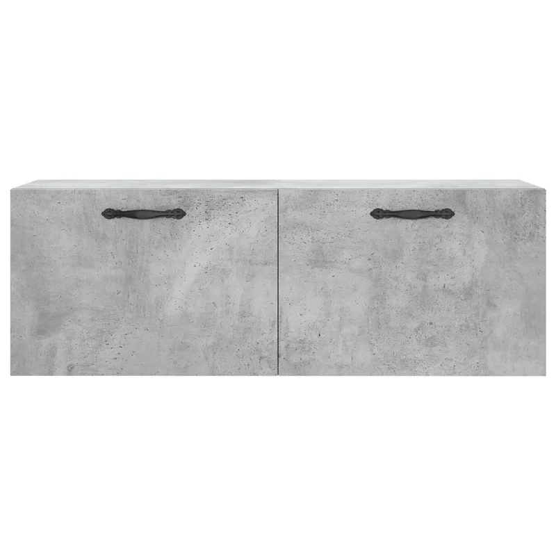 Armoire murale pratique moderne 100 x 36,5 x 35 cm rangement design en bois d'ingénierie gris béton 02_0048885