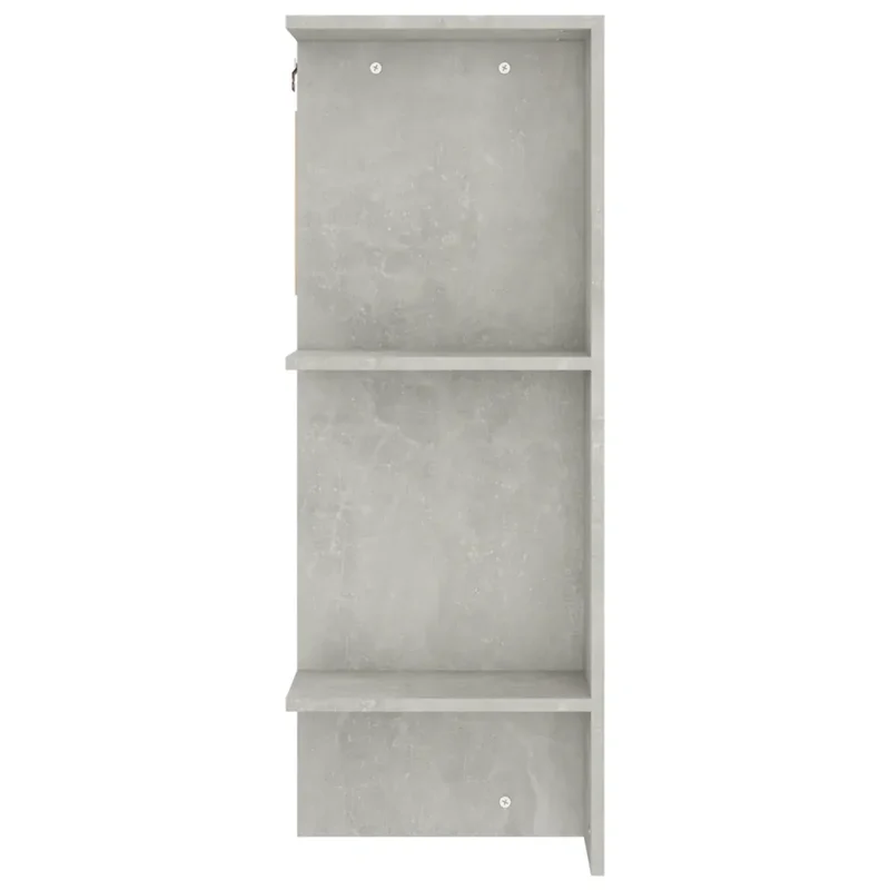 Lot de 2 armoires de couloir modernes économiseur d'espace 97,5 x 37 x 99 cm en bois d'ingénierie gris béton 02_0055134