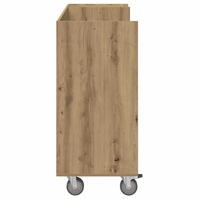 Armoire de golf rectangulaire avec grand espace de stockage intérieur 120 x 45 x 98 cm en bois chêne artisanal 02_0055077