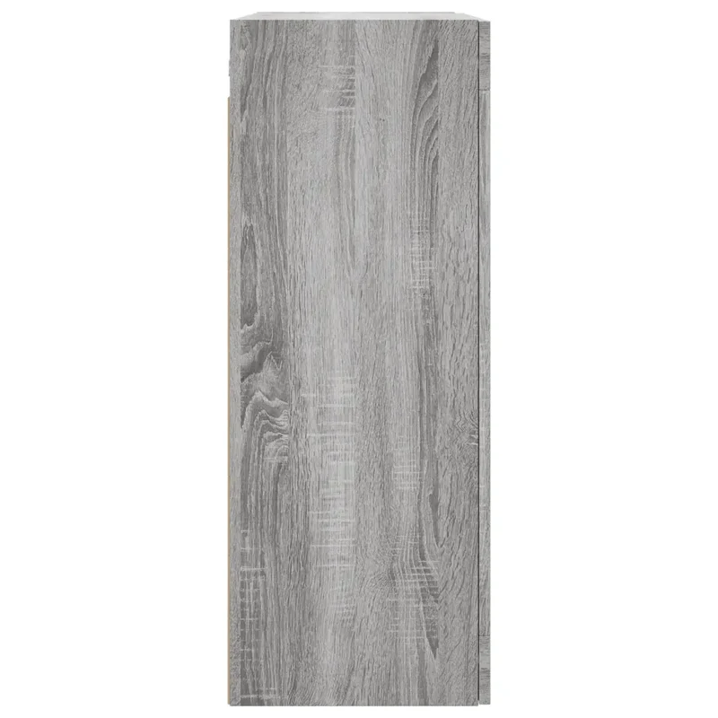 Armoire murale élégante design polyvalente rangement 69,5 x 34 x 90 cm en bois d'ingénierie sonoma gris 02_0048639