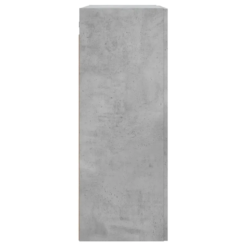 Armoire murale rangement flottante 69,5 x 34 x 90 cm fonctionnelle moderne en bois d'ingénierie gris béton 02_0048927