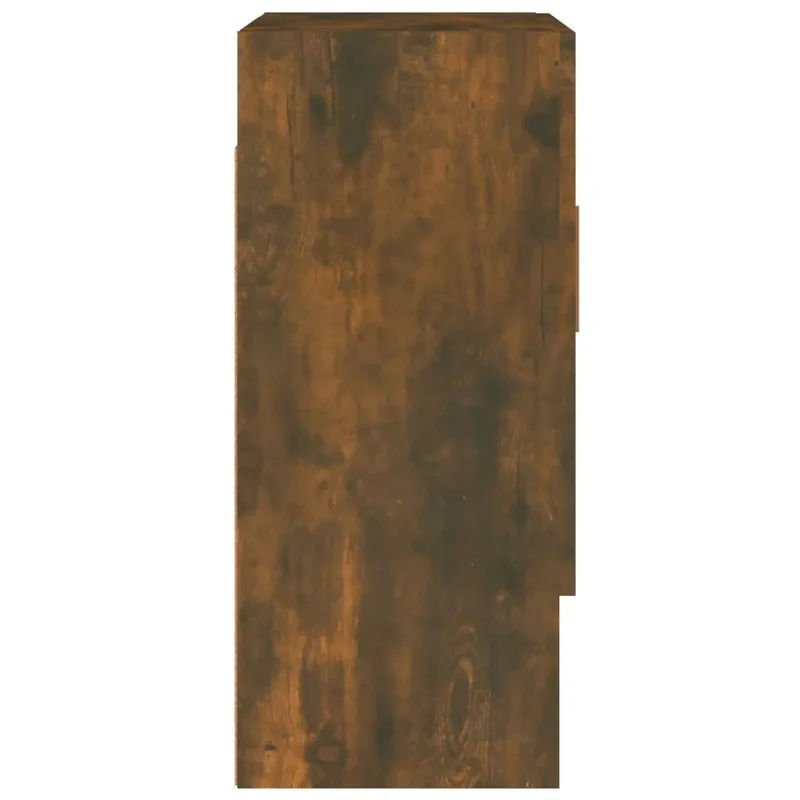 Armoire murale scandinave fonctionnelle pour rangement 60 x 31 x 70 cm en bois d'ingénierie chêne fumé 02_0048335