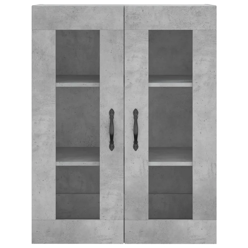 Armoire murale rangement design moderne 69,5 x 34 x 90 cm en bois d'ingénierie gris béton 02_0049296