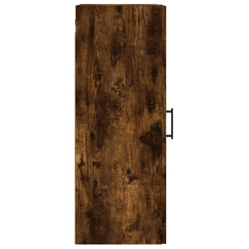 Armoire murale chêne fumé élégant 34,5 x 34 x 90 cm espace de rangement pratique design intemporel en bois d'ingénierie chêne fumé 02_0048668