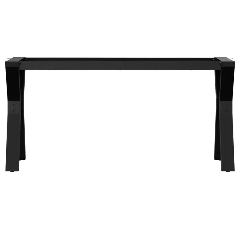 Pieds de table basse cadre en Y 90 x 30 x 43 cm robustes stables style industriel en acier noir 02_0047252