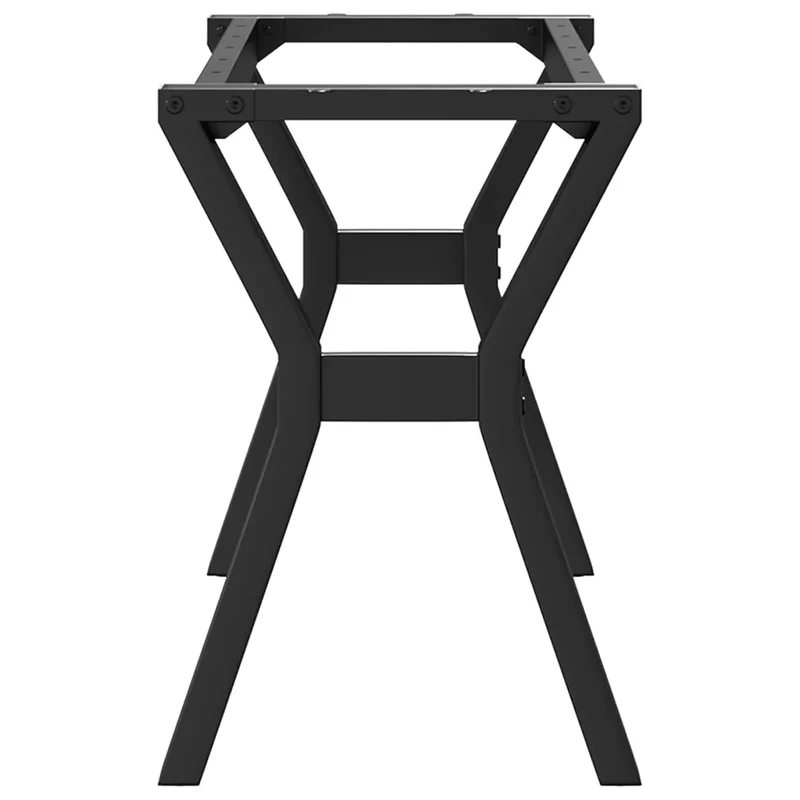 Pieds de table basse cadre en Y 90 x 30 x 43 cm robustes stables style industriel en acier noir 02_0047252