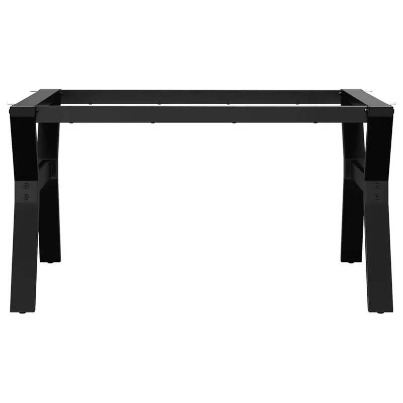 Pieds de table basse cadre en Y robustes design industriel 80 x 70 x 43 cm en acier noir 02_0047250