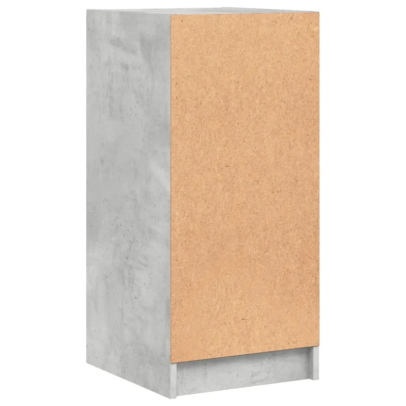 Armoire latérale with portes vitrées espace de rangement 35 x 37 x 75 cm en bois gris béton 02_0049319
