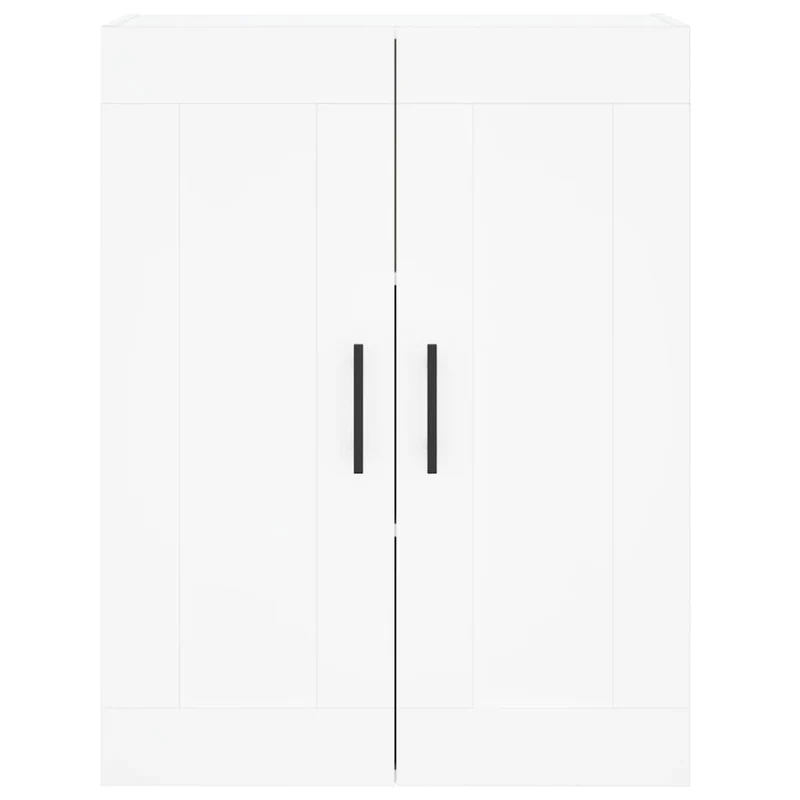 Buffet bahut commode armoire meuble de rangement organisateur cuisine salle de séjour salon haut 69,5 x 34 x 180 cm bois d'ingénierie blanc 02_0032659