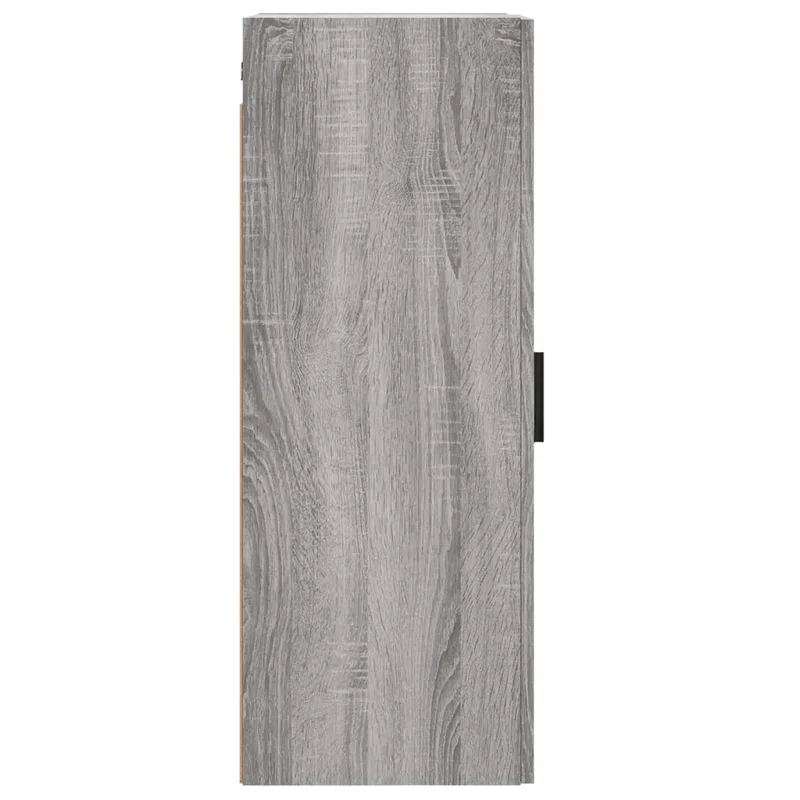 Armoire murale design pratique rangement suspendu 34,5 x 34 x 90 cm en bois d'ingénierie gris 02_0048673