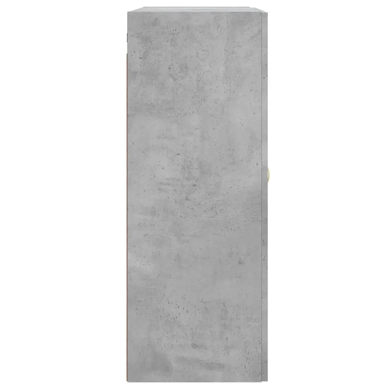 Armoire murale moderne rangement mur suspendu 69,5 x 34 x 90 cm en bois gris béton 02_0049307