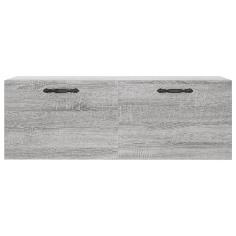 Armoire murale sonoma gris rangement pratique 100 x 36,5 x 35 cm en bois d'ingénierie gris 02_0048887